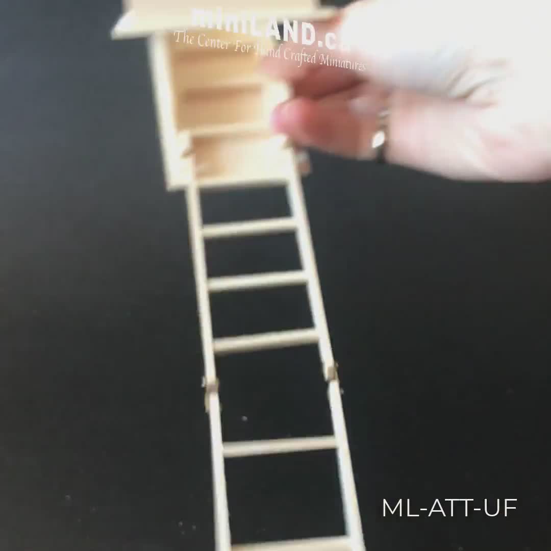 1:12TH Dollhouse Miniature Ladder Children Toys Foldable
