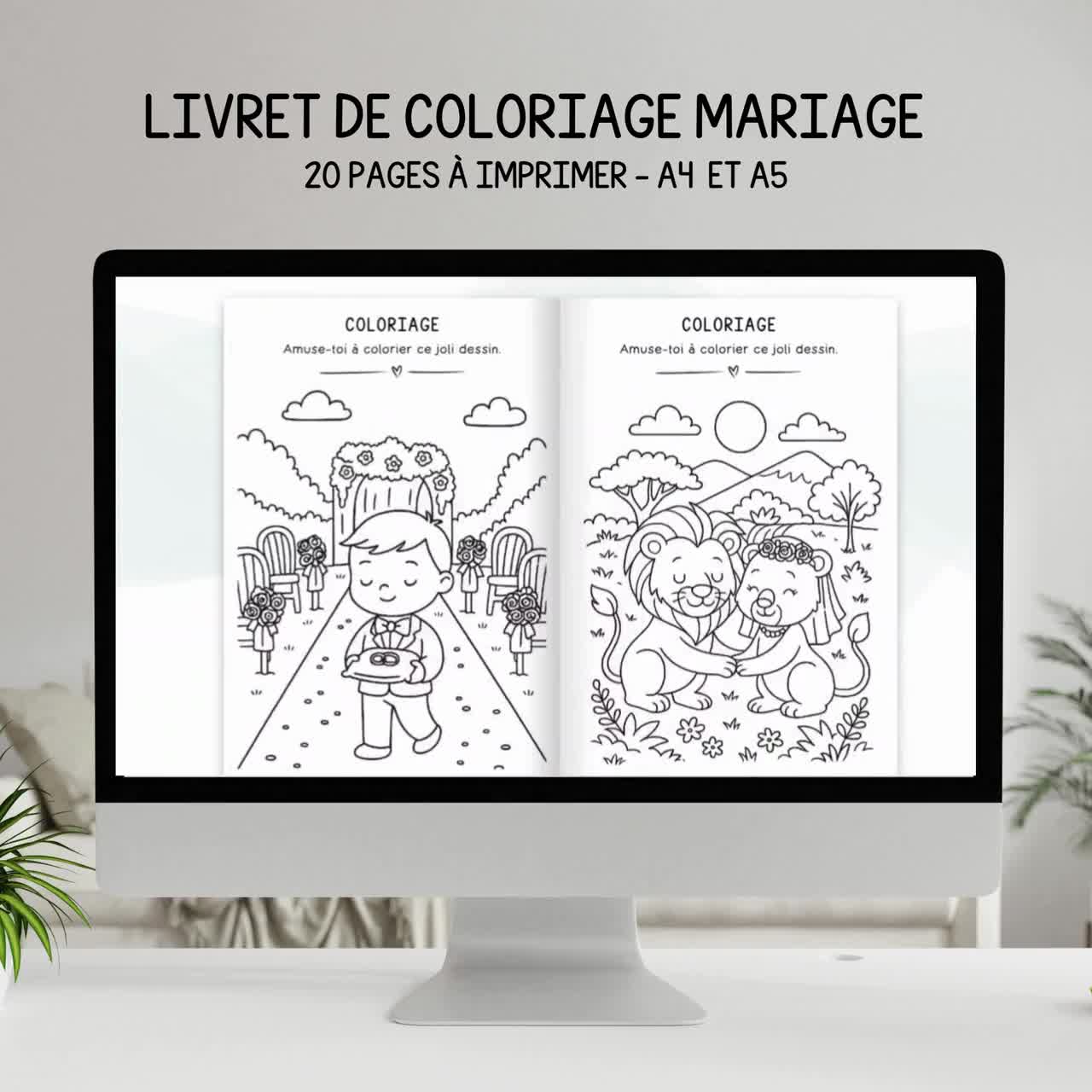 Lot De 10 Livre De Coloriage De Mariage, Livres De Coloriage De Mariage