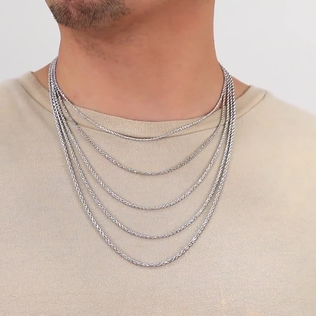 Collana Donna Oro Bianco Collane Punto Luce, Diamanti, In Oro