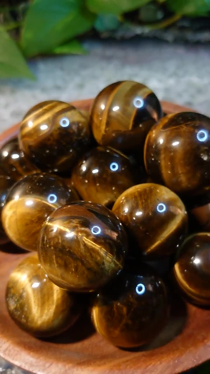 Golden Tiger's Eye Spheres