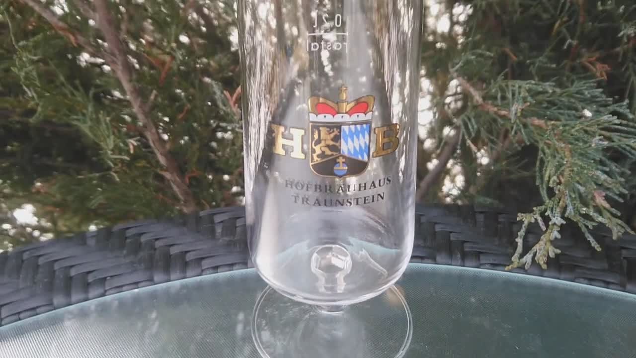 Hofbrauhaus Traunstein Vintage 1970s Bicchiere da birra da collezione,  Vetro da bar tedesco, Barware europeo, Bicchiere da pinta, Stein di birra,  Bicchiere Pilsner -  Italia