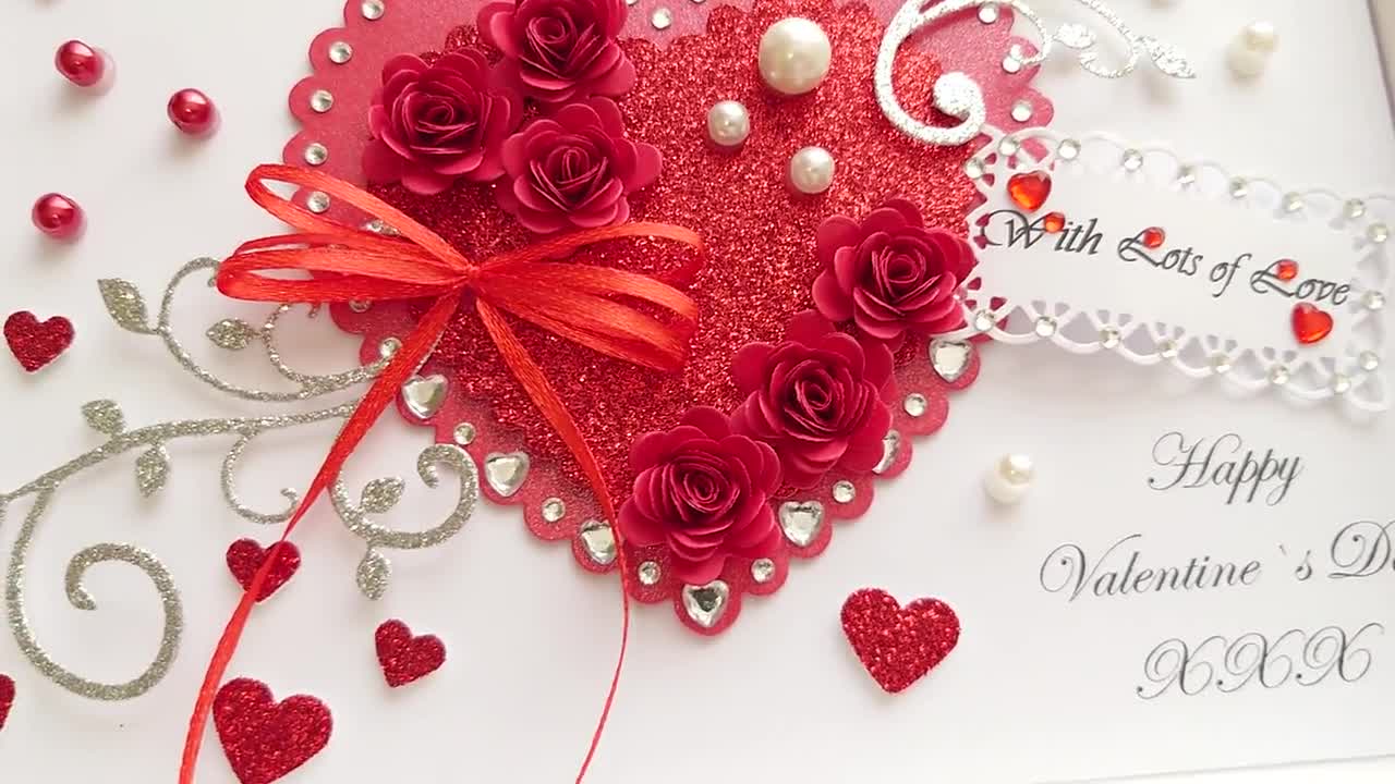 Personalised Luxury Handmade Valentines/ Birthday/ Mother Day Card