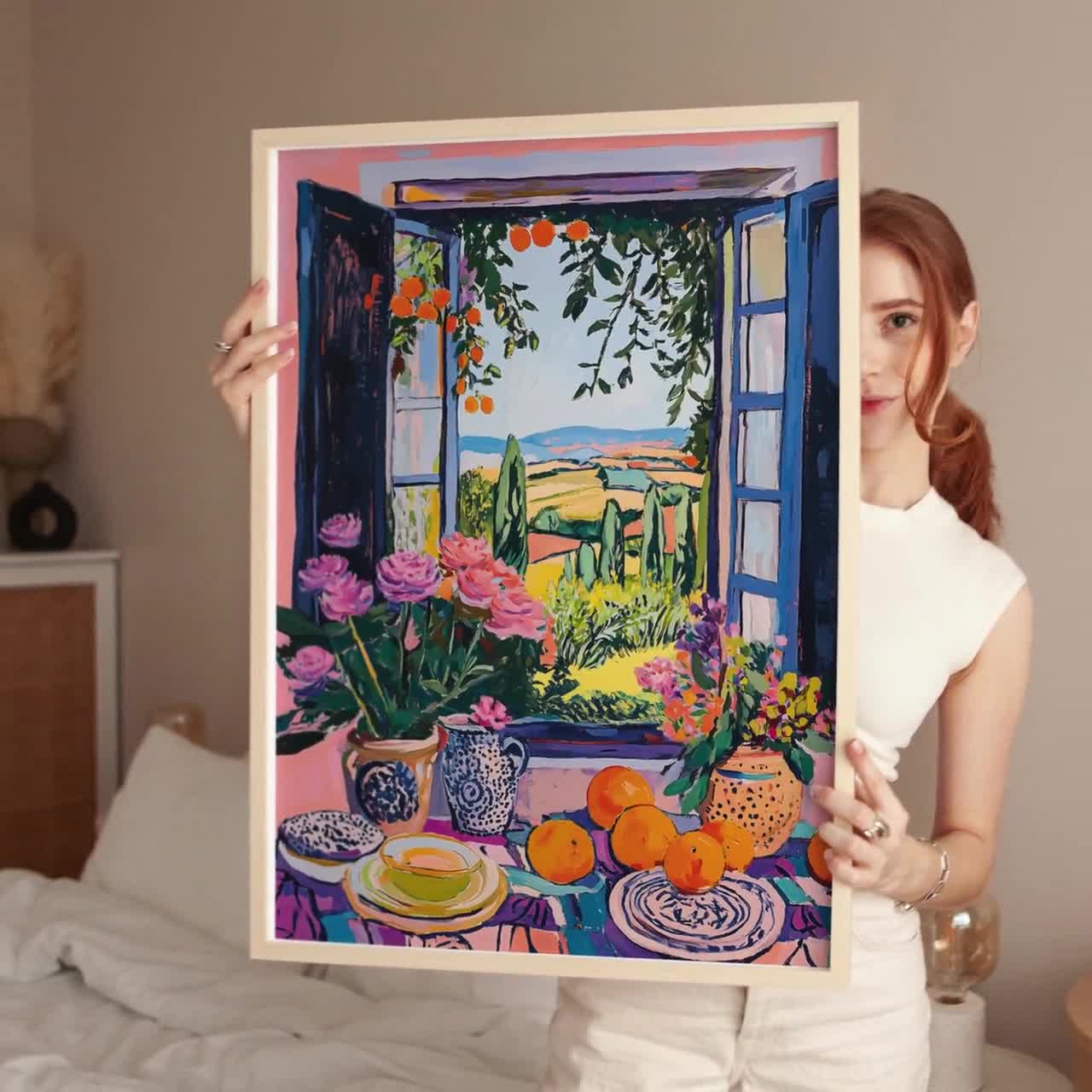 French Vibes Countryside Art, Henri Matisse Window Painting