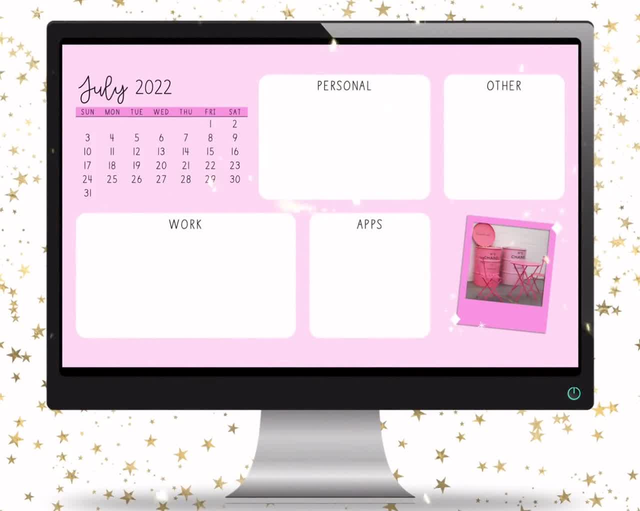 Freebies: 25 Aesthetic Desktop Wallpapers & Organizers!  Desktop wallpaper  organizer, Diy planner notebook, Pink wallpaper laptop
