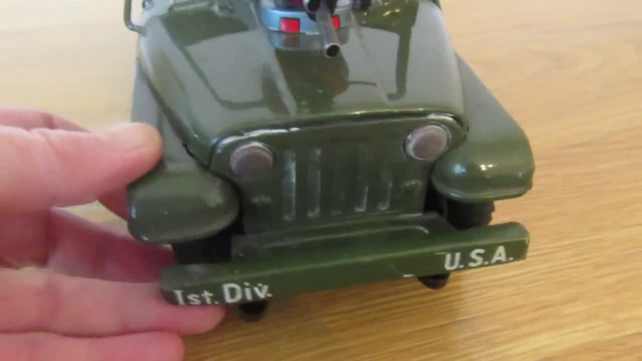 レンジャージープ　野村トーイ 50'S T.N Nomura Ranger Jeep US Army Military METAL Tin Toy