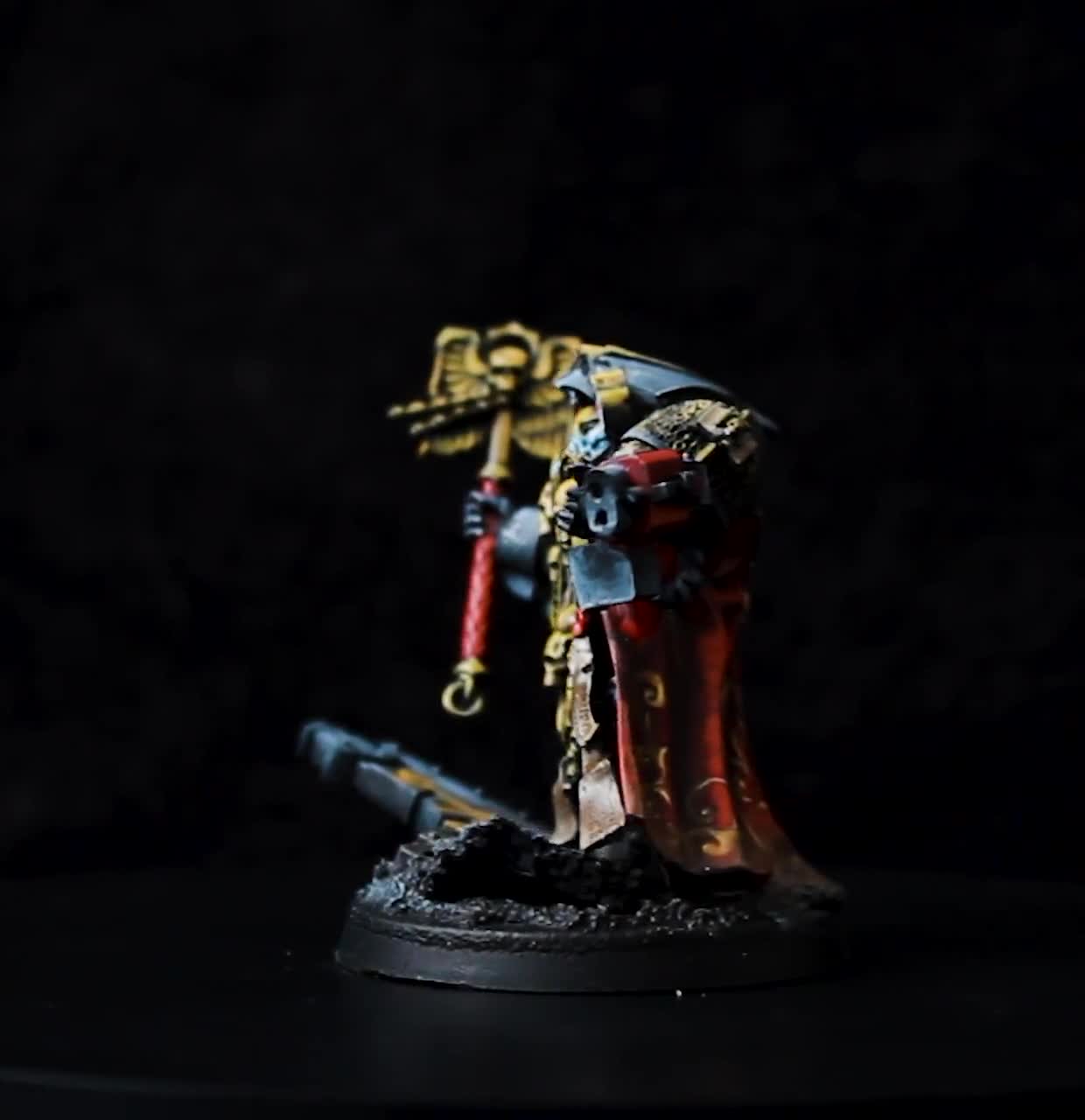 Figurine Warhammer 40K – Chaplain In Terminator Armour Ultramarines – Peinte