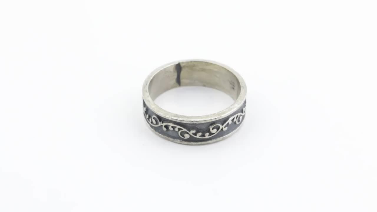 【海外 正規品】 12 Size Vintage Navajo Ring Design Simple Men's Gene Gibson アクセサリー