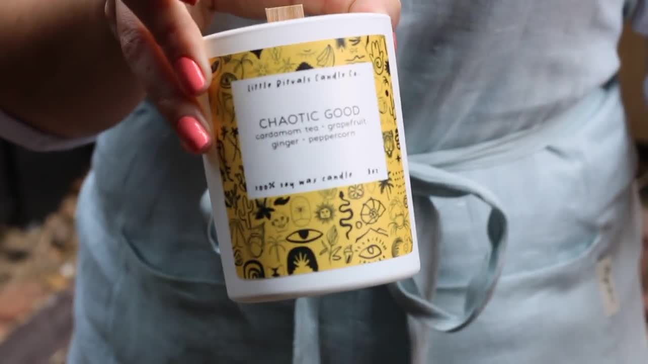 Chaotic Good Candle 8oz Soy Little Rituals Candle Co. 