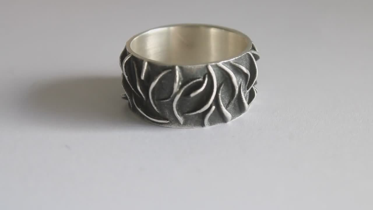 Magnificent men's ring in solid silver 925 by Frank Schwope; Men's Ring, Men, Ring, Unique, selling Men