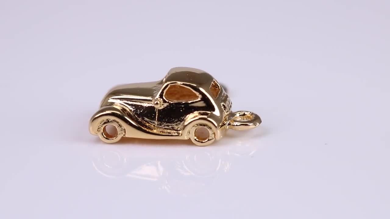 Car Charm, Traditional Charm, Made From Solid Yellow Gold