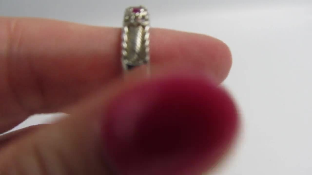 Vintage Signed JUDITH RIPKA RING / Jewelry / 925 Sterling