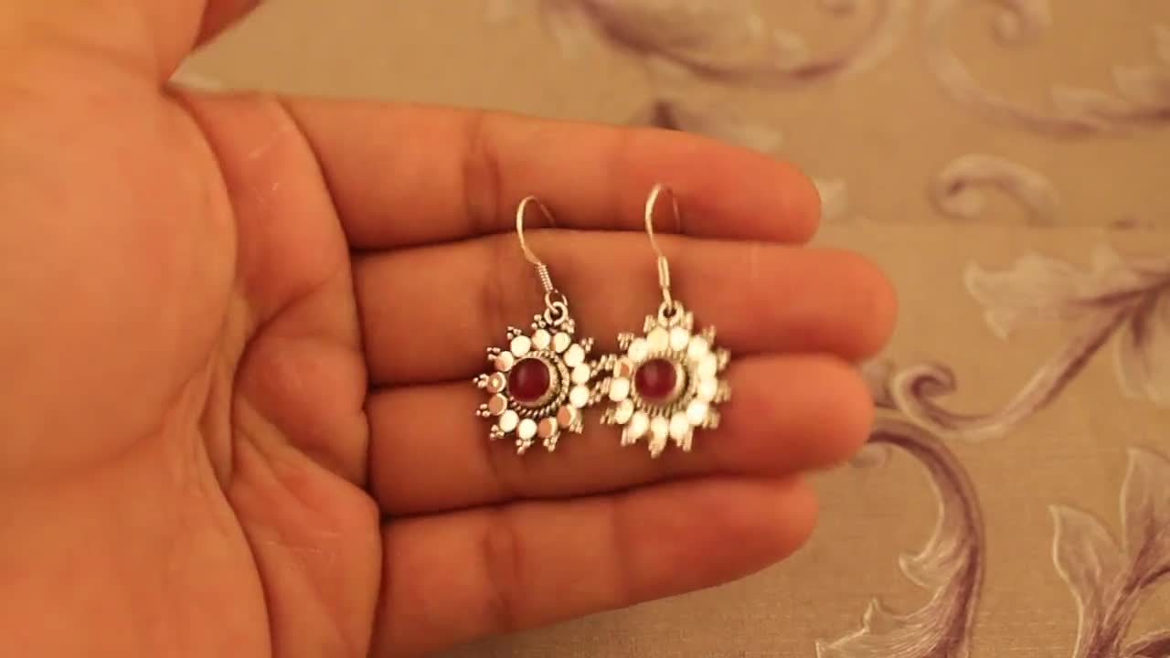 Orecchini in giada rosa - Gioielli - Orecchini - di La Luce delle P