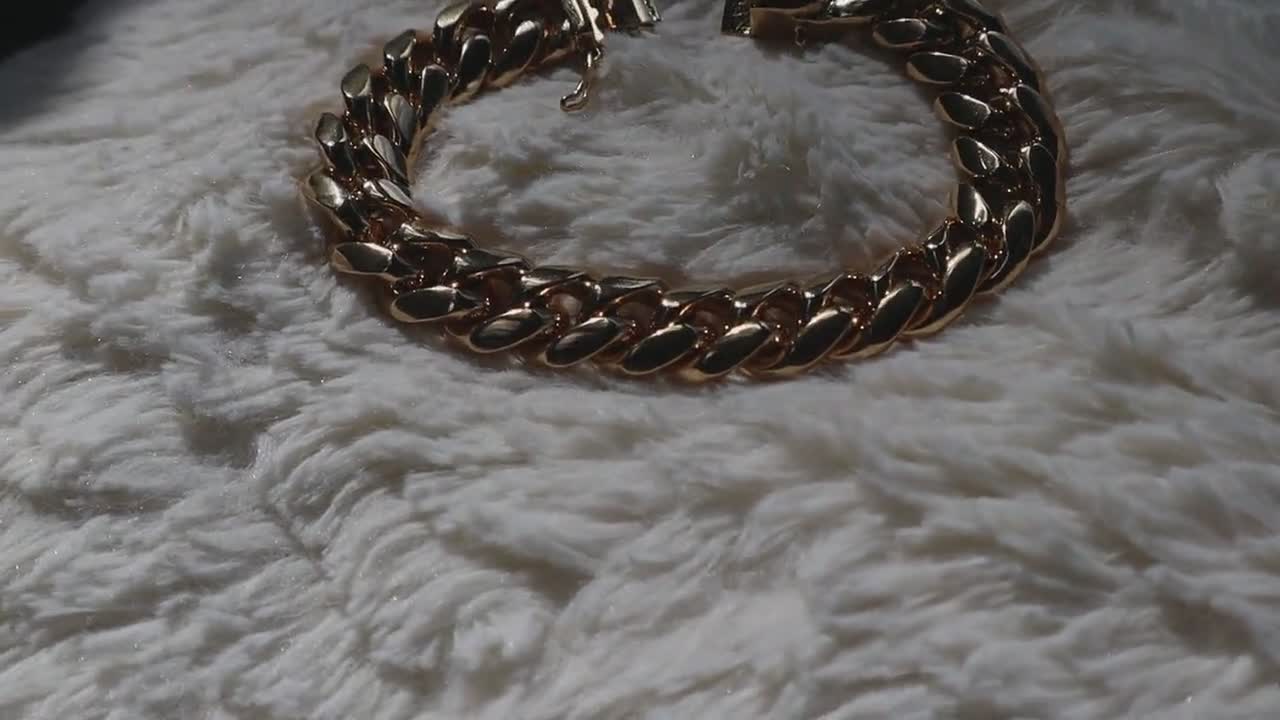 Bracciali Bracciale Maglia Cubana In Oro 18 Carati Larghezza: 4,00 Mm - Foto 2