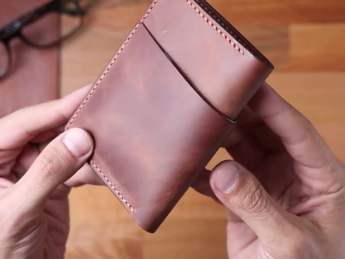 English Tan Money Clip Wallet: Secure Your Cash with Solid Brass Clip -  Popov Leather®