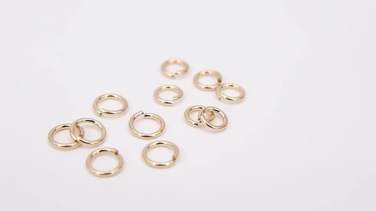 14 K Gold Filled Jump Rings, 4.0, 4.5mm 19 gauge OR 5mm