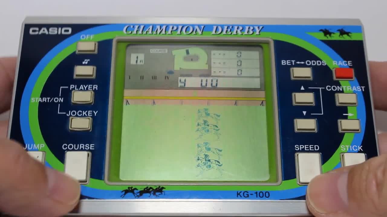 CASIO Electronic Game Champion Derby KG-100 Casio Computer - Etsy