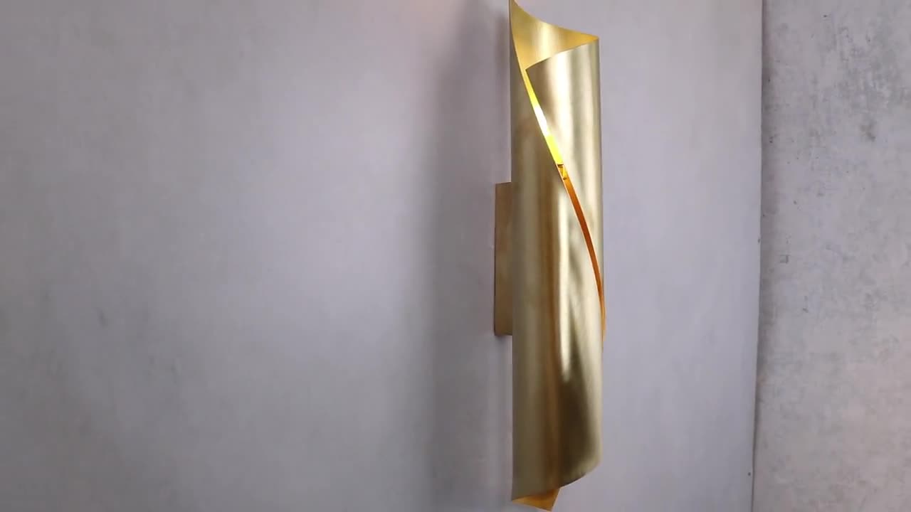 Brass Calla Sconce Small