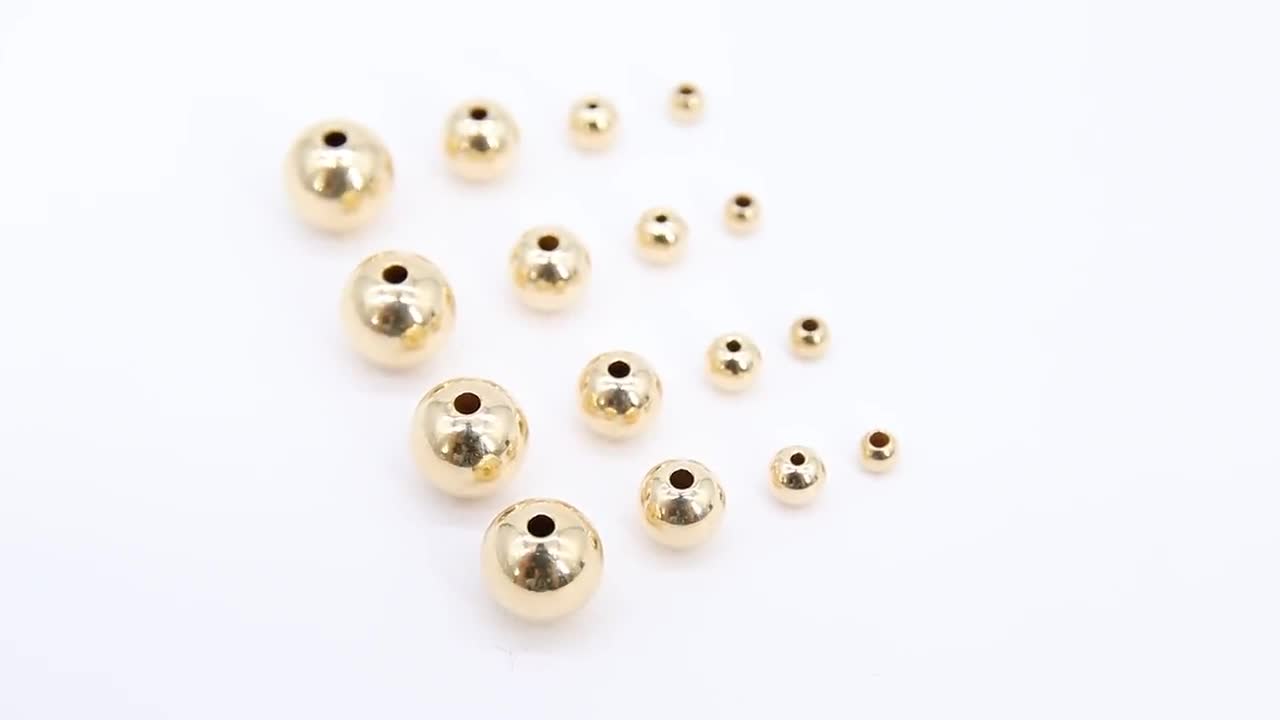 14K Gold Filled Non Tarnish GUARANTEE Beads,100 High Quality Gold