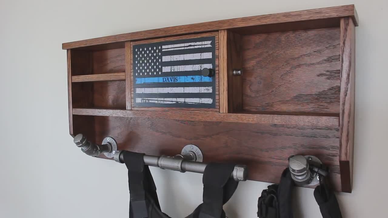 Wall Mounted Duty and Tactical Gear Rack Small -  Canada