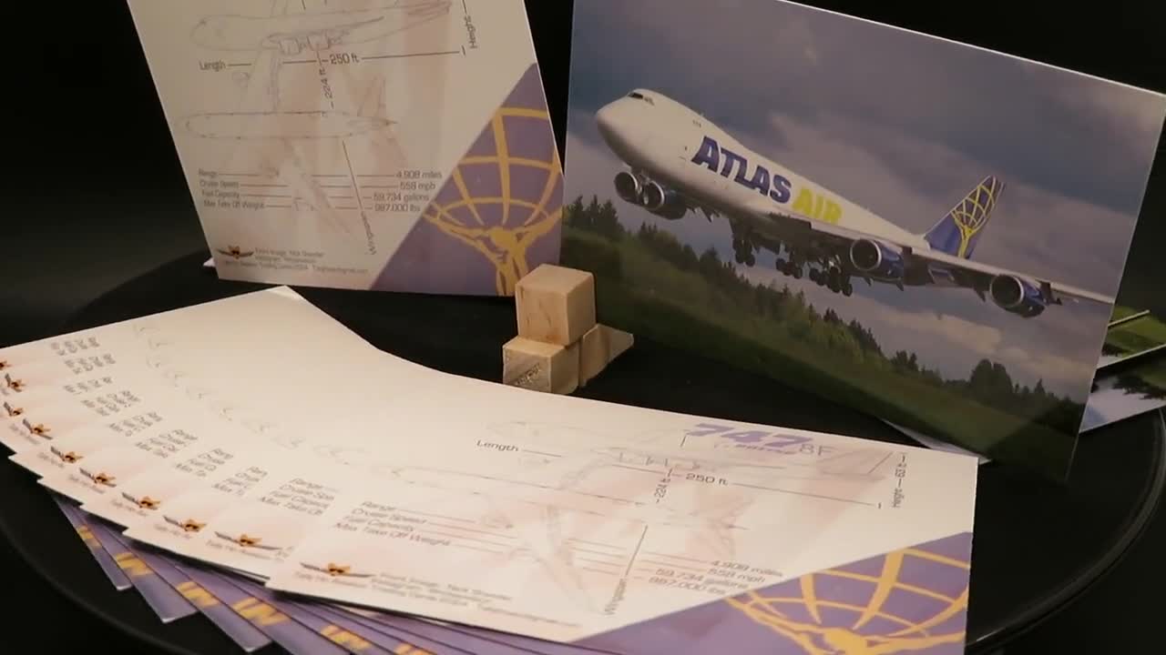 Atlas Air Boeing 747-8F Trading Cards - Set of 25 - Etsy