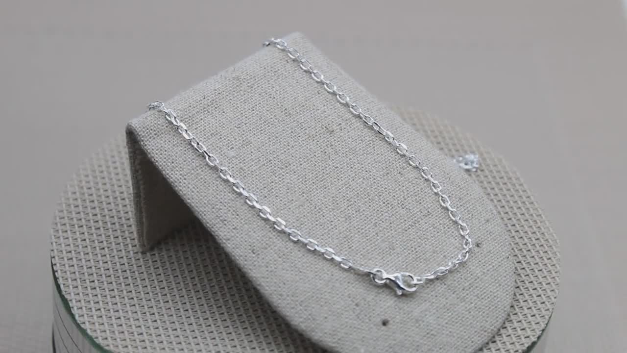 Antique Silver Mens Box Chain Necklace, Unisex Box Link Chain Necklace, Stainless  Steel Chain Necklace, Square Chain Necklace, Mens Jewelry 