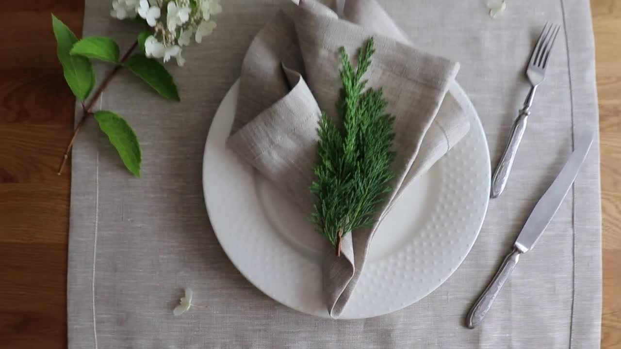 Handmade Linen Dinner Napkins — Grit and Grace Studio