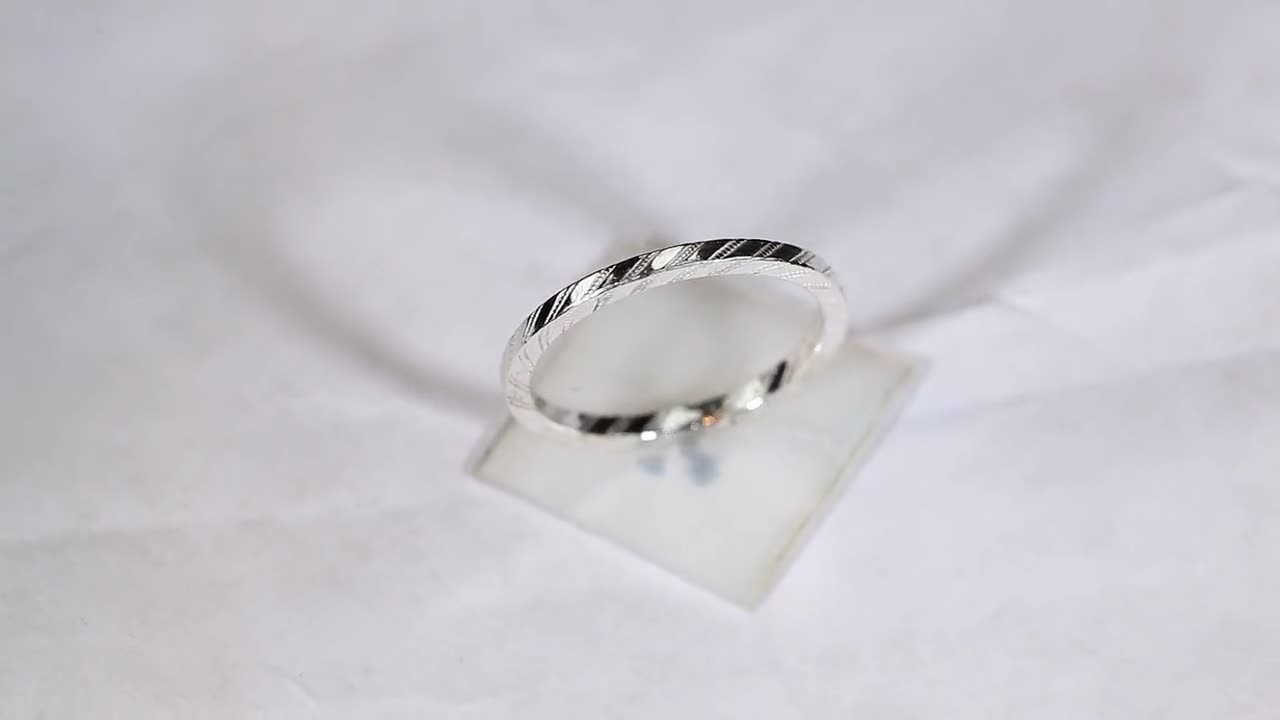 102322 925 Silver Pattern Ring, 1.6mm Width - Etsy