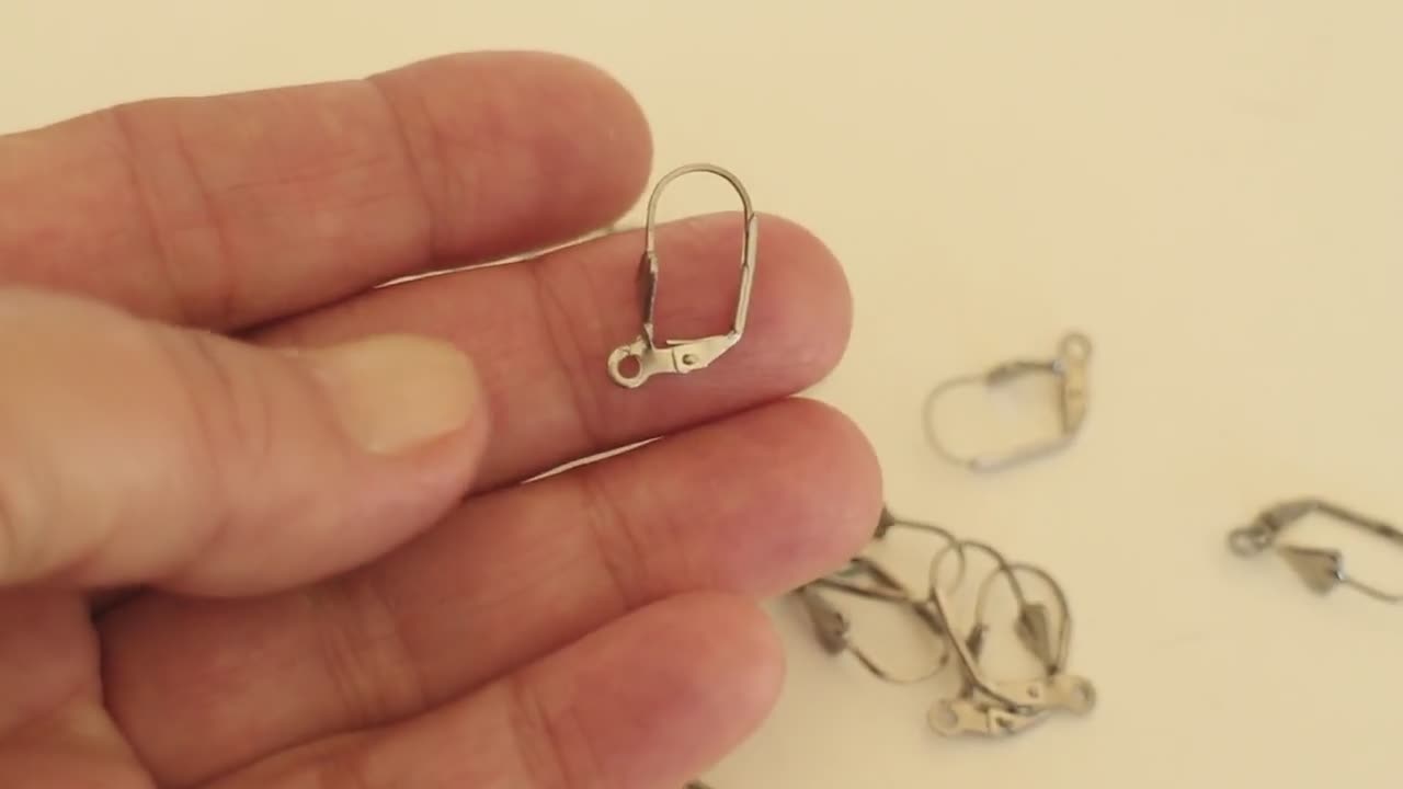 20 Silver Plated Stainless Steel Hooks 