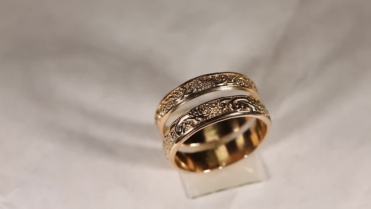 その他 +Geminate Arechives4 Zp164-4mm, Zp165--5mm, 14k Gold Filled Texture Ring, Silver