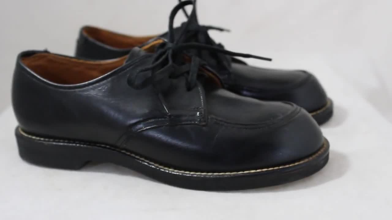 Boys Dress Shoes - Size 8.5 1950s 60s Child's Lace up