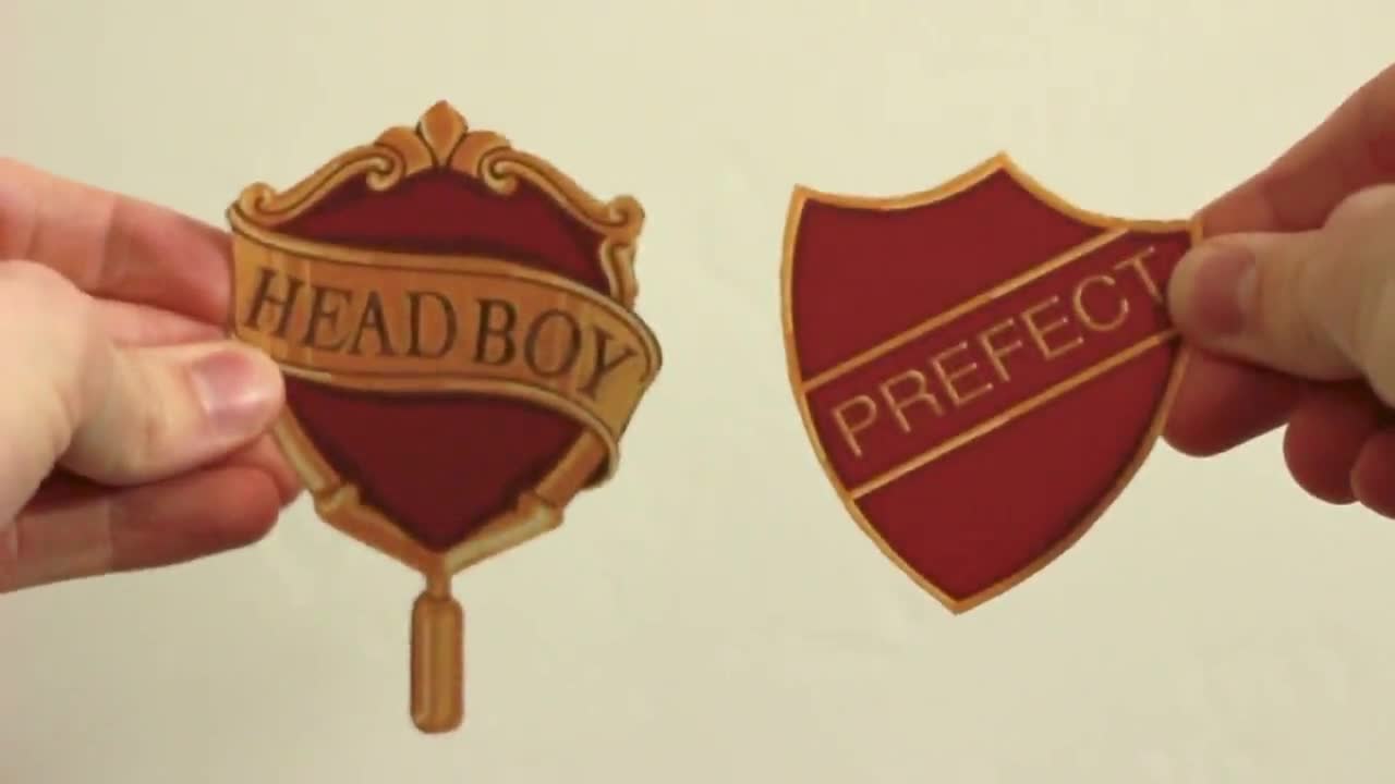 Harry Potter Pin Gryffindor Head Girl Head Boy Pin Prefect Badge
