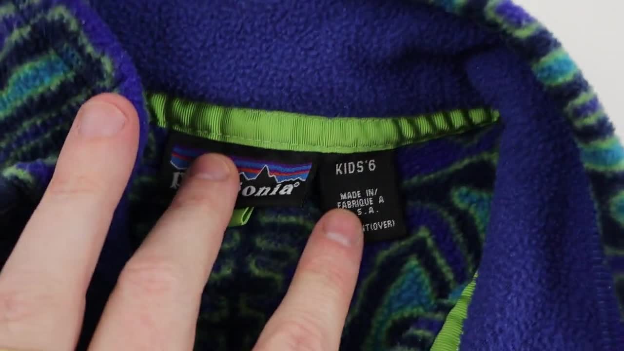 Vintage 90s Patagonia Switchback Aztec Tribal Synchilla Fleece