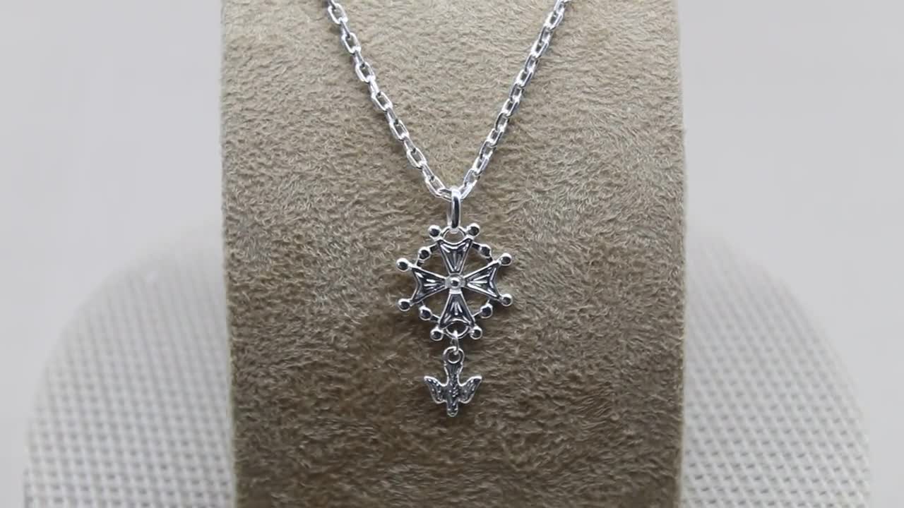 Collana con crocifisso in argento Myriam