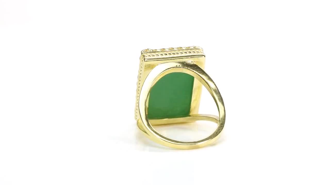 Green Aventurine Ring · Custom Rings · Gemstone Ring · Gold Rings · Gift  Ideas · Rectangular Ring · Bridesmaid Gifts · Rectangle Ring