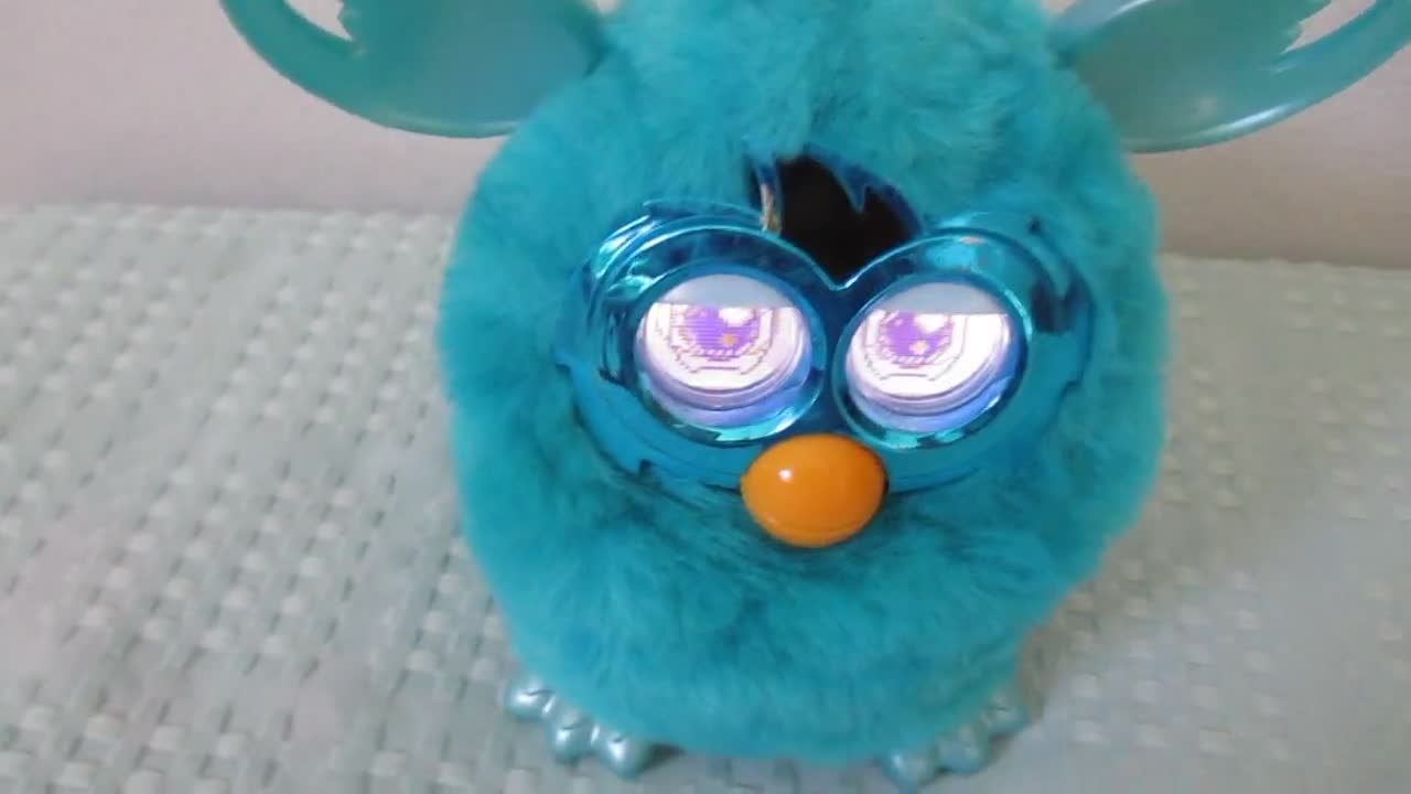 Furby Boom Funniest Interactive Talking Beautiful Teal Fur, Ears, Tail and  Feet/metallic Around the Eyes/crazy Eyes/working Great -  Finland