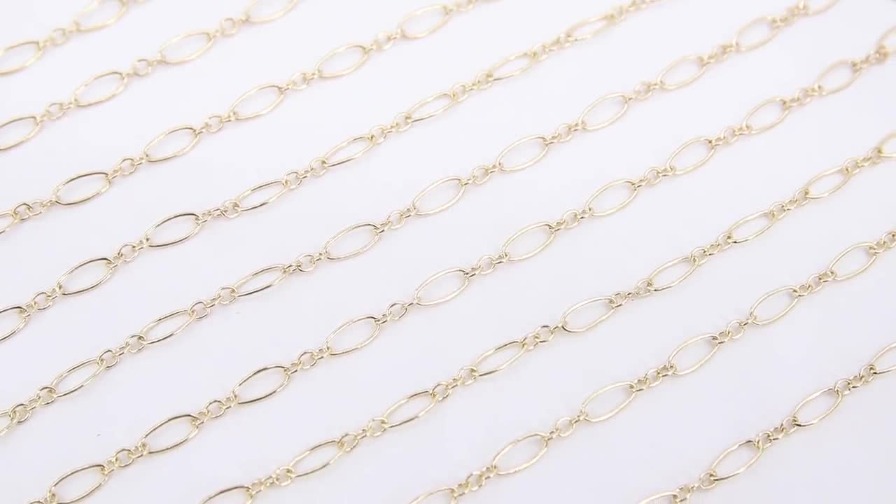 1 x Metre 16.5mm Tarnish Resistant Gold Plated Decorative Chain #ALIN-CH2