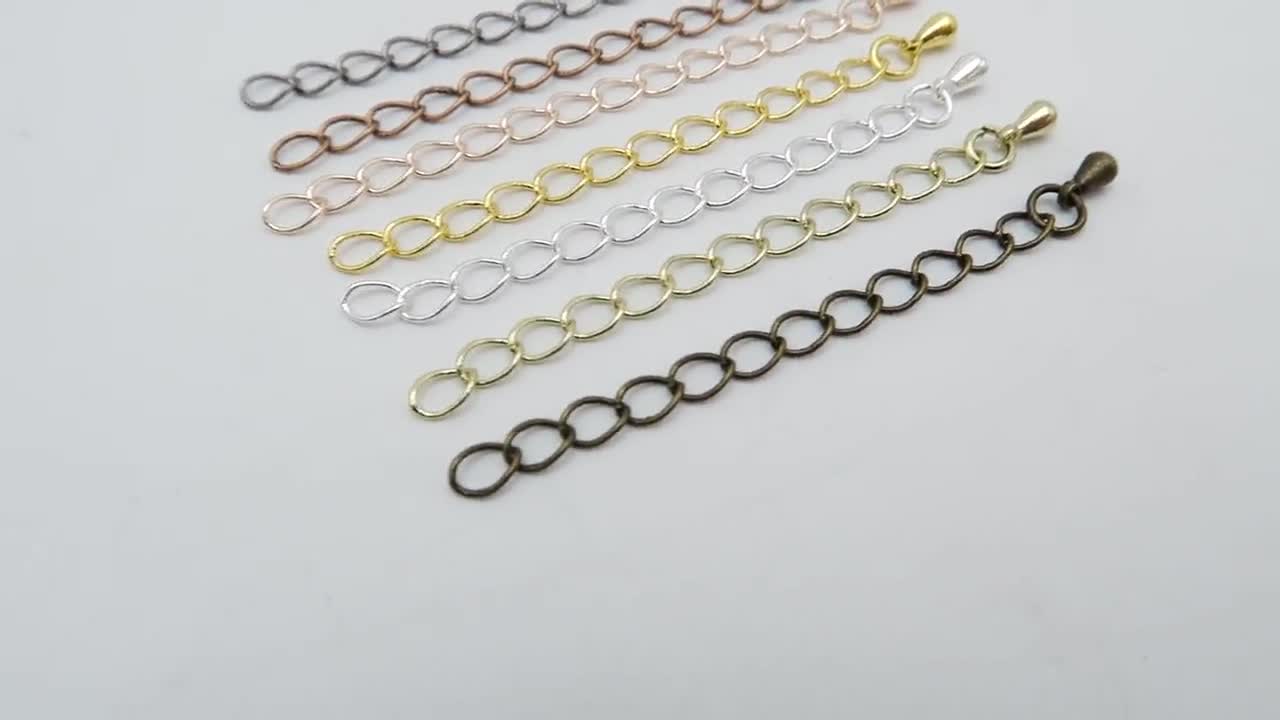 2 Inch Extender Chain, 5cm Extension Chain, Necklace Extender, Tail Chain  Silver, Gold, Bronze, Copper, Gun Metal, Steel, Rose Gold 