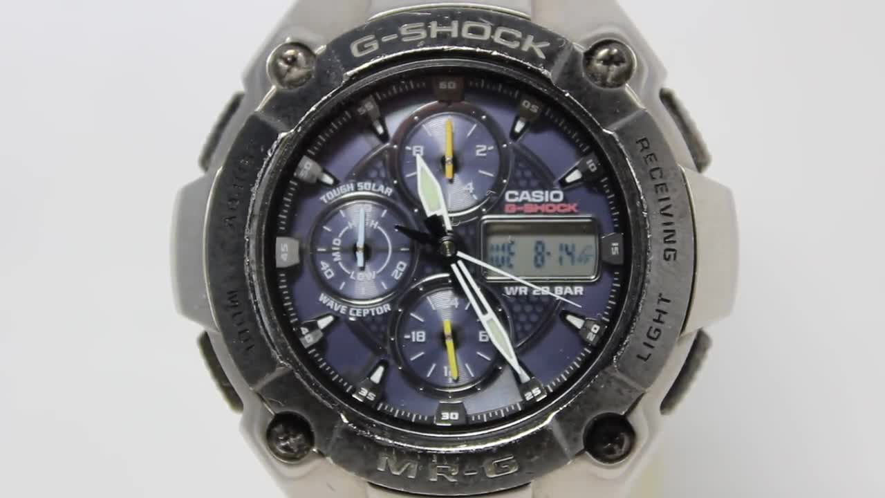 CASIO MR-G MRG-7000DJ Titanium Analog Digital Metal Band G-shock