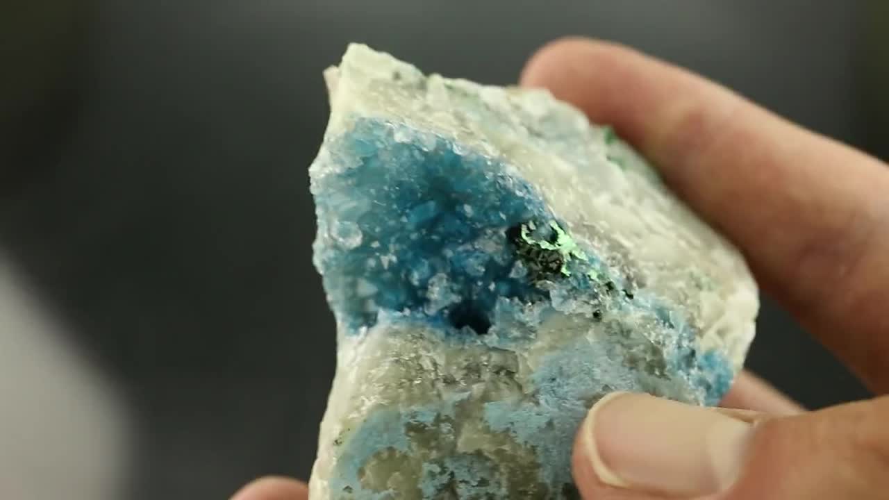 Shattuckite Plancheite Crystal in Quartz, Kaokoland online Namibia