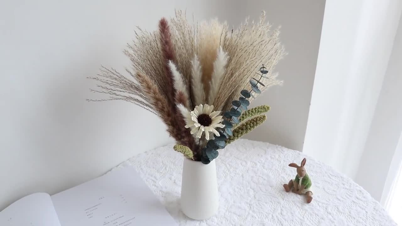 Mini Dried Flower Bouquet Idea For Winter Xmas Home - Temu
