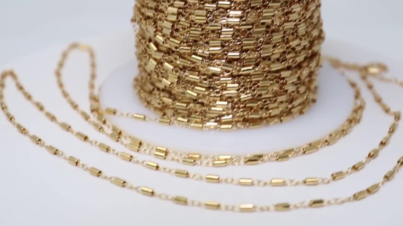 Gold Filled Chain by the Foot USA Made Wholesale Chain, Perfect for Permanent  Jewelry made in USA 