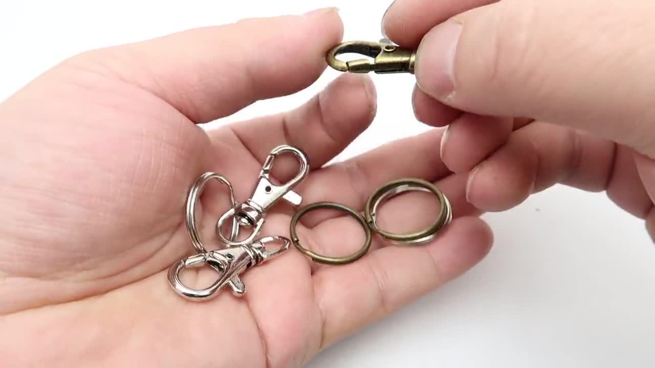 Swivel Lobster Clasp Split Key Rings: Swirl of Functionality 🔑🔄 –  RainbowShop for Craft