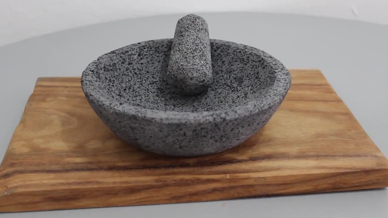 Volcanic Stone Mortar and Pestle 