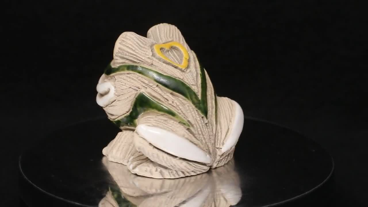 優れたヴィンテージ 2.5 インチ Artesania Rinconada カエルの置物
