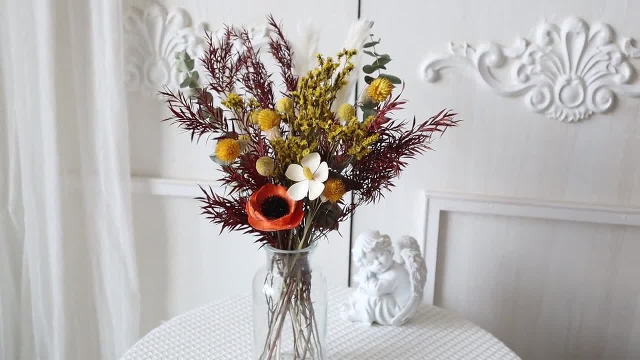 Bouquet di fiori secchi, bouquet di erba della pampa, riempitivo di vasi, fiori  secchi, decorazione floreale naturale, composizione floreale, decorazione  domestica, bouquet domestico -  Italia