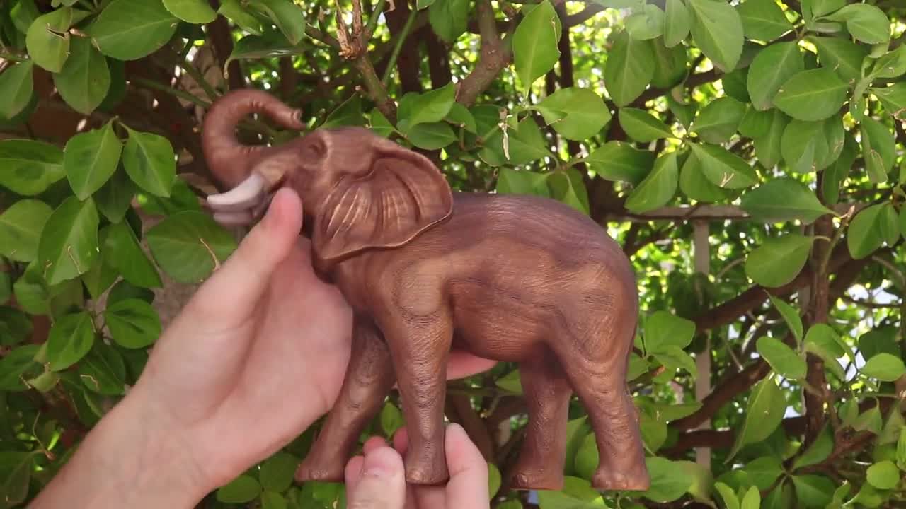 象の置物：アフリカ風インテリア - Etsy 日本