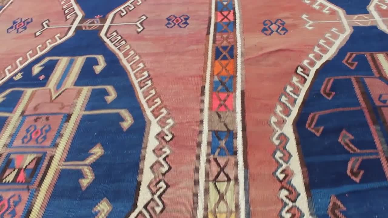 Oversize Kilim Rug, 11.6x16.6 Feet,355x505 Cm,handmade Turkish Kilim  Rug,purple Kilim Rug,ethnic Rug,colorful Area Kilim Rug,bohemian Rug - Etsy