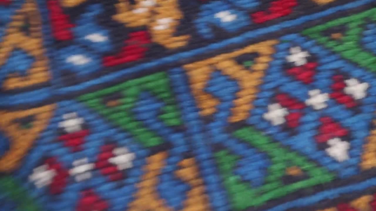 3'3x4'9 フィート ダークグリーン エリア ラグ - アフガニスタン