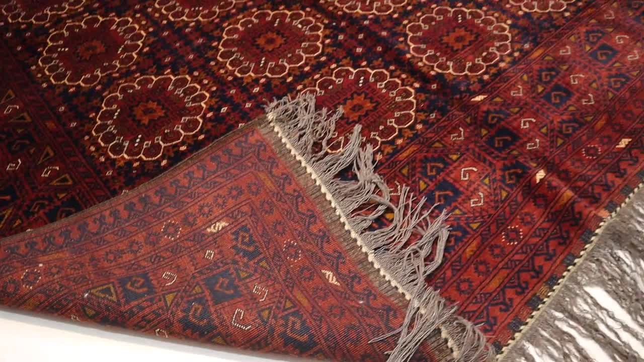 6'6x9'4 ft アンティーク トルクメン パトヌース ガル ラグ/上質な