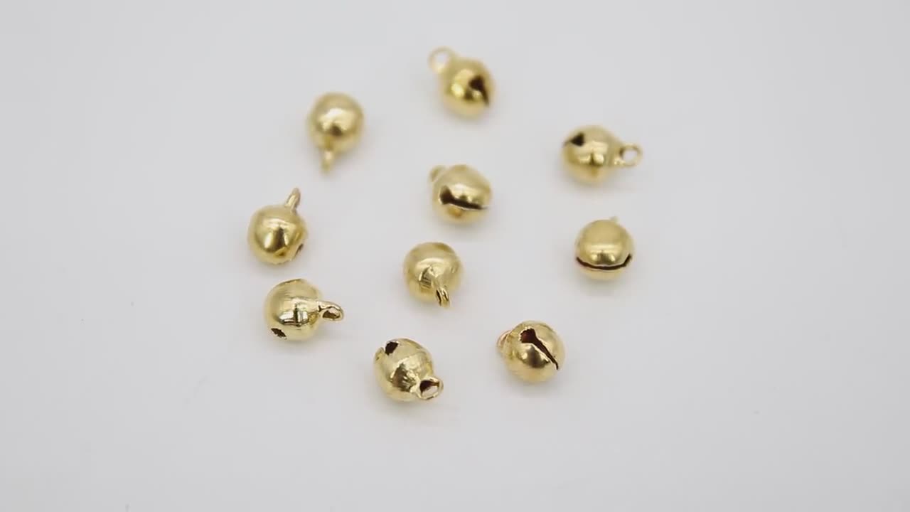 Gold Flat Spacer Beads, 20- 260 pcs Round Brushed Gold Metal Discs